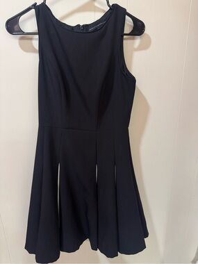 White House / Black Market Classic Sleeveless Black Fit & Flare Dress